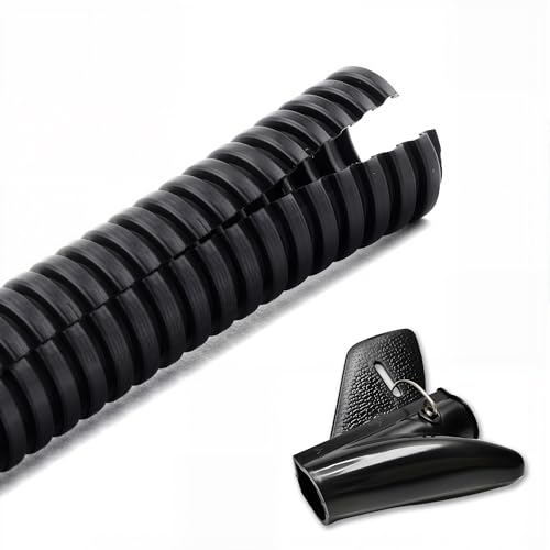 Image of ZhiYo 10FT 1 inch Wire Loom Split Tubing Auto Wire Conduit Flexible Cover