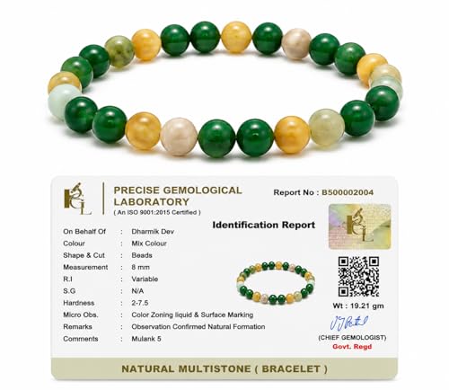 Mulank 5 Crystal Bracelet for Men & Women | Numerology Birth Numb...