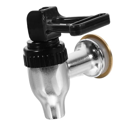 Toyvian Grifo Metálico de Aluminio para Dispensador de Bebidas Resistente al Calor Fácil de Limpiar Compatible con Cubos y Bidones de Agua Accesorio Reutilizable para Cocina y Camping