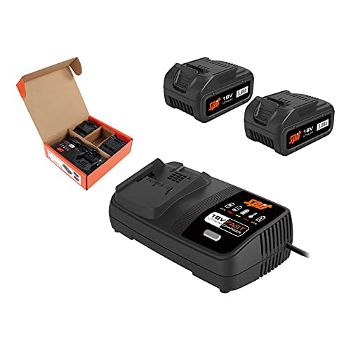 pack energie - 18 volts - 5ah - 2 batteries + 1 chargeur - spit 054548