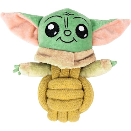 The Mandalorian Grogu, offizielles und Robustes Hundespielzeug, ideal zum Beißen, Spielen und Trainieren Ihres Hundes im Star-Wars-Stil