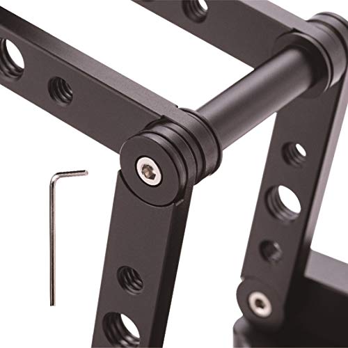 Annsm Z Flex Tilt Head Camera Tripod Mount Foldable W-Shaped 360° Panoramic Rotatable With Calibration Scales 1/4” Screw Thread Standard Quick Release Plate For Dslr Cameras Canon Sony Nikon Pentax #TOP4