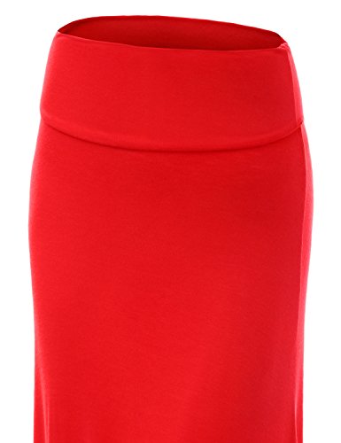 Lock and Love Women's Stylish Comfy Floor Length Flar Long Maxi Skirt3