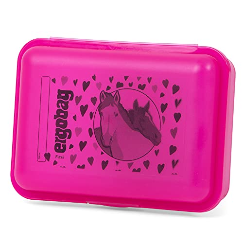 Brotdose Mit Pferde & Blumen-Motiv – BPA-frei, Mit Herausnehmbarem Inneneinsatz, 18x12x6.5 Cm, Personalisierbar Mit Namen