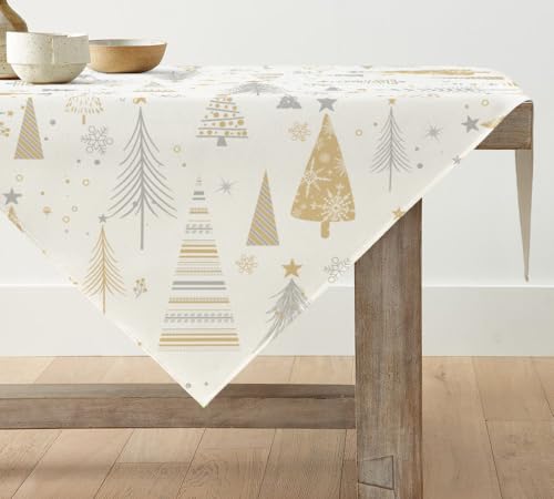 Artoid Mode Boho Weiß Bäume Weihnachten Tischdecke, Tischwäsche...
