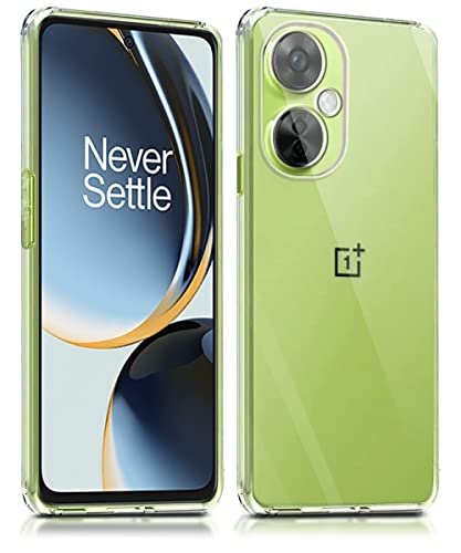 Image of WOW IMAGINE Crystal Clear Transparent Back Case Cover for OnePlus Nord CE 3 Lite 5G | Full Device & Camera Protection Shockproof TPU Silicone Back Cover Case - Transparent