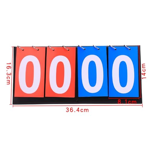 Marcador de mesa portátil con tapa para baloncesto rojo 4