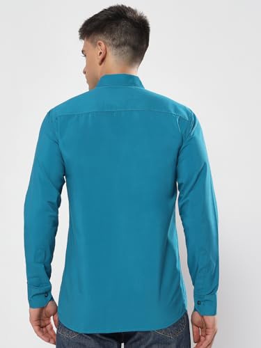 Image of Men's Polycotton Solid Shirt Pack of 3 | Regular Fit Full Sleeve Casual & Formal Wear Shirt Combo for Men | Soft & Durable Shirts