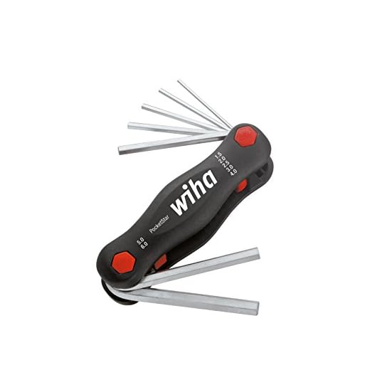 Wiha Multitool PocketStar® Sechskant 7-tlg. (23035), per Tastendruck, schneller Zugriff, als Längs- und Quergriff einsetzbar, sicher verstaut, all-in-one Werkzeug