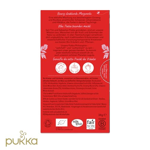 Pukka Bio-Kräutertee Morning Berry, Tee-Aufgussbeutel