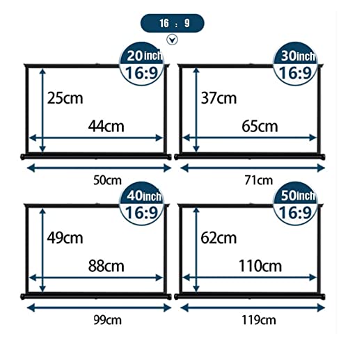 Pantalla Portátil para Proyector de 40 pulgadas miniatura 7