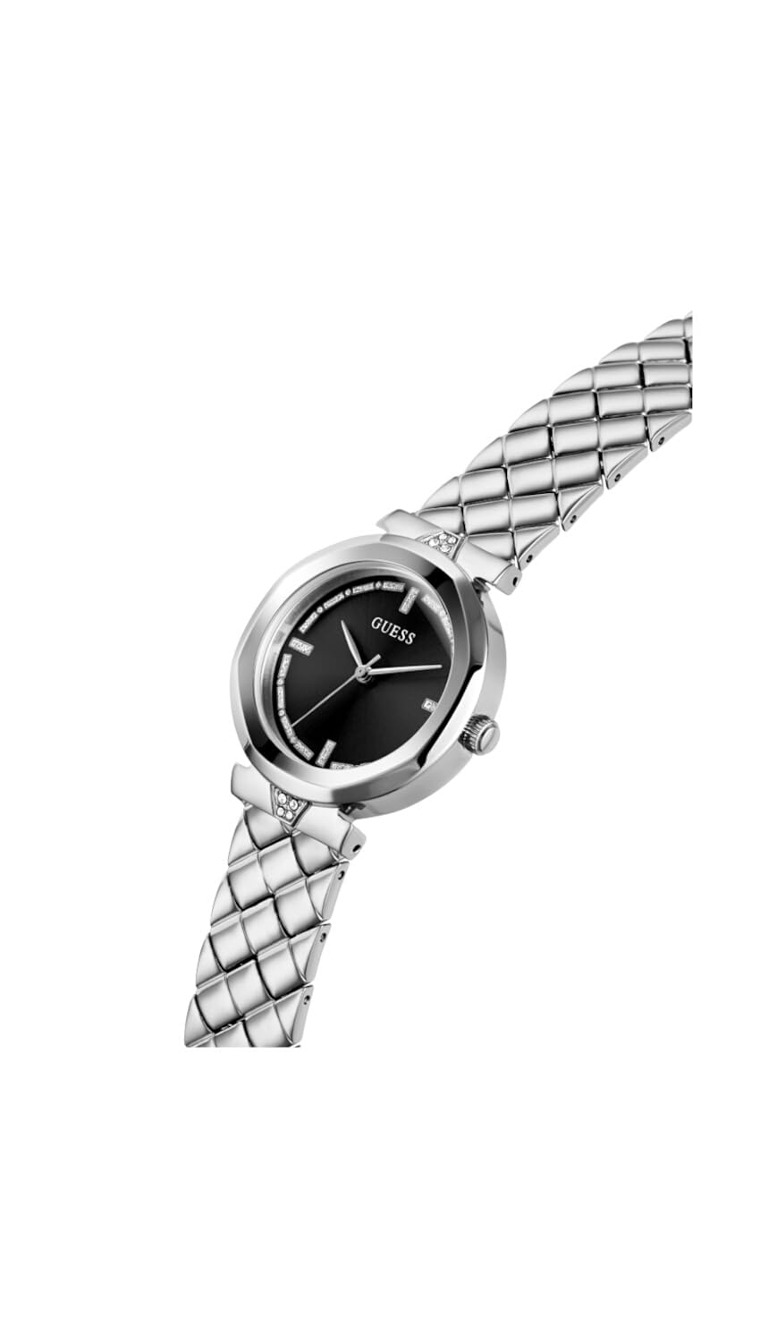 Guess Women's 34mm Watch - Rose Gold Tone Bracelet & Dial Case