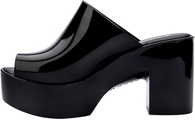 Melissa Mule Heel Collection - Fashion Sandal for Women - Iridescent Comfortable Mule Style - High-Shine Upper with Bubblegum Scent - Chic and Sophisticated