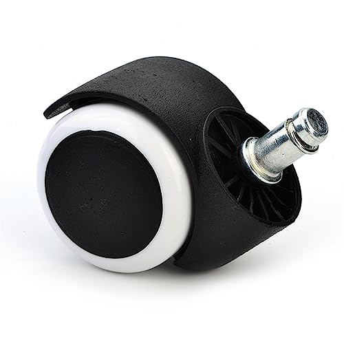 Rueda de repuesto segura herrajes for muebles con rodillo de goma resistente blanco 5 uds