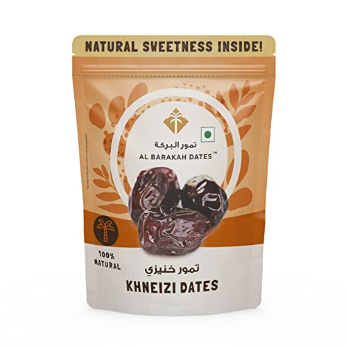 Image of Al Barakah Dates Premium Kheneizi Date 400G|Sweet,Nutritious And Delightful Treats,Non- Gmo,Vegan,100% Natural,Khajur /Khajoor Dryfruit |