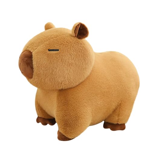 Ditucu Capybara Plush 11 inch Cute Capibara Stuffed Animal Soft Plushies Toys Gifts for Kids Brown