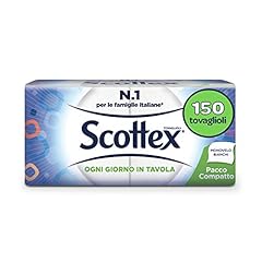 Scottex Tovaglioli Monovelo Formato Compatto, 1 Confezione da 150 Tovaglioli
