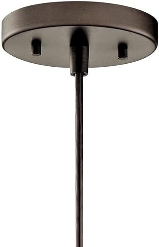 Miniatura 5 de Kichler Avery - Mini colgante de 9.75 pulgadas con cristal semillado transparente en níquel cepillado