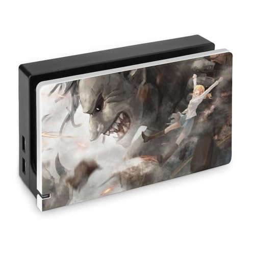 Switchドック ケース 進撃の巨人 Switch用ドックカバー かわいい キャラクター Switchベースカバー 衝撃吸収 薄型 防塵 装着簡単 スイッチ保護ケース 耐久性が良い 全面保護 スイッチベース