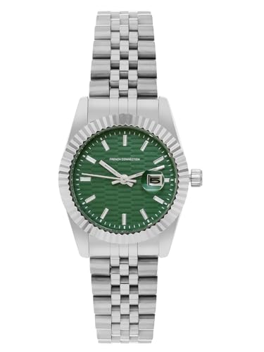 French Connection Analog Blue Dial Womens Stainless Steel Watch-Fcs09Sm (B0D78NJX5H) Amazon Price History, Amazon Price Tracker