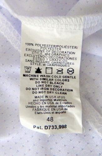 Miniatura 5 de 2018 San Diego Padres T.J. Weir #89 Game Issued White Jersey SDP1247 - Game Used MLB Jerseys