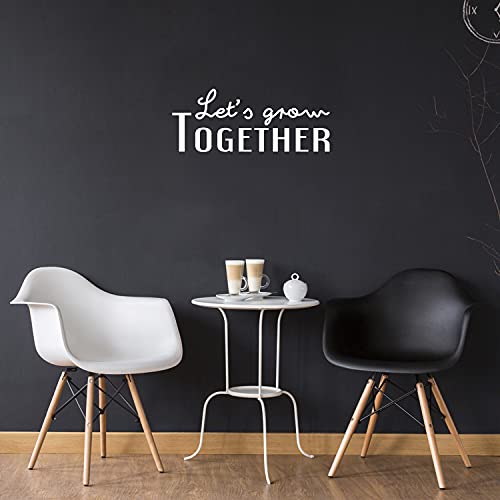 Vinilo decorativo para pared con frase positiva 10" x 25" miniatura 2