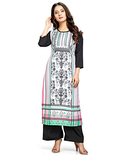 Image of Rajnandini Women's Crepe Regular Kurta