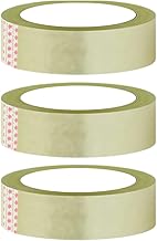 ZOHRA® 3 Cello Tape | 1 Inch (24mm x 65m), Transparent | Set of 3 | Multipurpose Adhesive Tape for Office, Home, and Craft Projects (3)