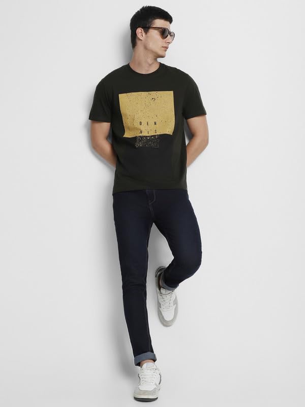 Image of Dennis Lingo Men's Cotton Crew Neck Graphic Print Regular Fit T-Shirts