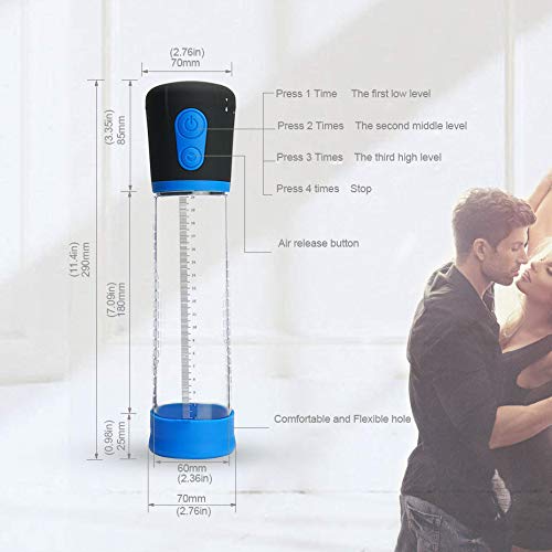 QWERTOUR Elektrische Penis-Pumpe Erweiterung Pump Vergrößern Automatische Vakuumsaugschalen Penis verlängern Spielzeug Übung für Männer - Image 8