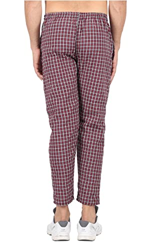 Image of Men's Cotton Checkered Pajama,