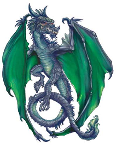 Fantasy Dragons Temporary Tattoos, Set Of 10 Colorful Dragon Tattoos #TOP5