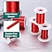 MECCANIXITY 42 AWG Magnet Wire, 42 Gauge Enameled Copper Wire, 4 oz Magnetic Coil Wire for Transformer, Motor, Electric, 155C(311F)