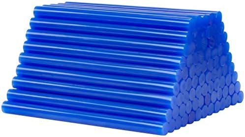 Mini Hot Glue Gun Sticks Blue 4 in. 0.27 in. Dia 82 Pack Colored Hot Glue Sticks Wax Seal Sticks for Kids Adults DIY Art Craft Sealing Repairing Gift Wrapping Festival Decoration