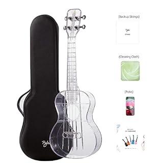 kowaku Ukulélé Clair et Sac de Transport, Cadeau En Tissu de pour Garçons Filles, Transparent - Les Beatles, Paul McCartney, John Lennon, RIngo Starr, George Harrison kowaku Ukulélé Clair et Sac de Transport, Cadeau En Tissu de pour Garçons Filles, Transparent – Image 3