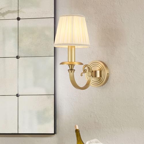 Applique murale en laiton et cuivre pour une ambiance de chevet cosy
