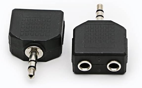 3.5mm Headphone Y Splitter, Gold Plated 3.5mm 1/8 inch Male to Dual Female Stereo Jack Adapter Converter,3-Pack