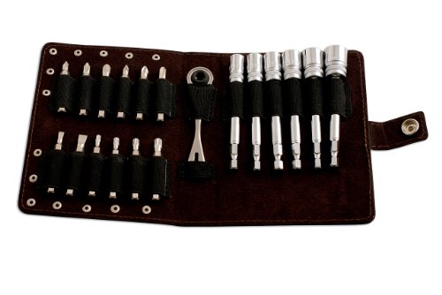 Laser 5068 Motorcycle Tool Kit 19pc, Silver, Brown