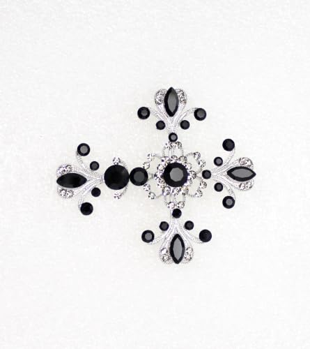 Image of Faship Gorgeous Rhinestone Crystal Cross Crucifix Pin Brooch