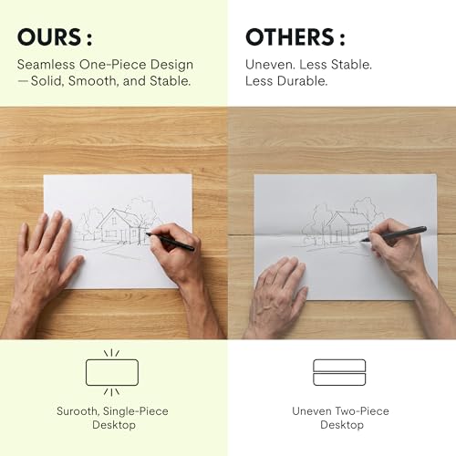 Image of FLEXISPOT EN2 55''x28'' Electric Standing Desk with PC Stand Bundle, 1 inch Whole-Piece Desktop, Easy-to-Install Hanging Design PC Mount, Bundle for Home Office, Game & Small Spaces, Maple