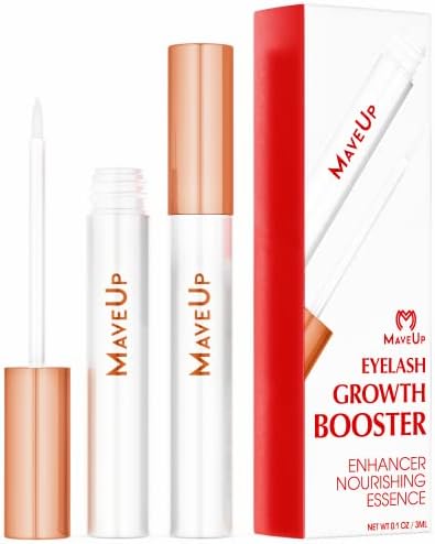 MaveUp Eyelash Growth Serum Booster. Enhanced Length. Works Like Magic. Fuller Lashes & Mesmerizing Look. Nourishing. Thicker. Longer. Your Secret to Gorgeous Eyes. Alluring. Must Have.