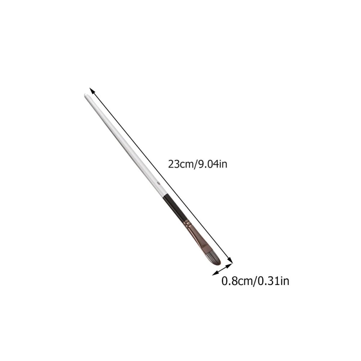 Set de 24 Pinceles de Nailon para Dibujo de Estudiante