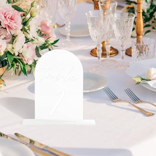 Numéros de table mariage 1-15 support plaque acrylique fête 15x10
