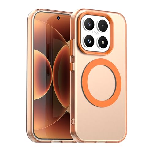 Image of for Xiaomi 17 Case Magnetic Case Anti Drop Hybrid Phone Back Cover - Orange