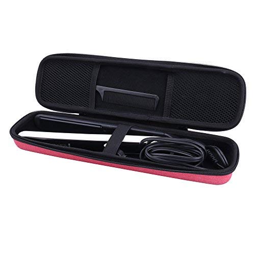 Travel Organizer Hard Case for Hair Flat Iron Straightener/Curling Wand with 12x Clips fits HSI/KIPOZI/Remington/CHI/ghd/BaByLissPro by Aenllosi (Red) Travel Organizer Hard Case for Hair Flat Iron Straightener/Curling Wand with 12x Clips fits HSI/KIPOZI/Remington/CHI/ghd/BaByLissPro by Aenllosi (Red)