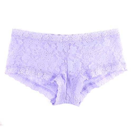 Image of hanky panky - Daily Lace Boyshorts | Women's Underwear, Soft Stretch Fit Panties, Cotton Blend | Sizes (XS-XL), 3 pack