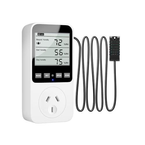 INKTEM Temperature and Humidity Controller Thermostat Controlled Outlet