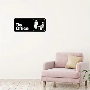 CodersParadise Vinyl The Office Self Adhesive Wall Decal Sticker with Motivational Meaning Quotes Suitable for Office, Workspace,Home Decoration