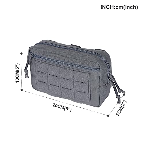 Excellent Elite Spanker Tactical Molle Admin Pouch For Tactical Vest Chest Waist Pack Utility Tool Pouch Tactical Edc Bag(Grey) #TOP1