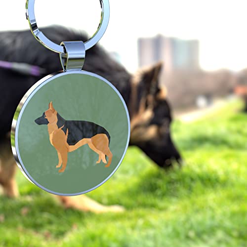 Disontag Qr Code Dog Tags, Personalized Dog Tags For Pets, Dog Id Tags, Dog Name Tags, Online Pet Page Prevent Lost/Modifiable Derman Shepherd Gifts #TOP1
